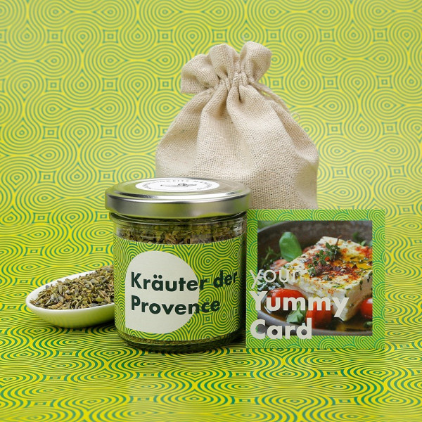 Einzelglas im Säckchen „Kräuter der Provence“ Gewürzmischung #midi